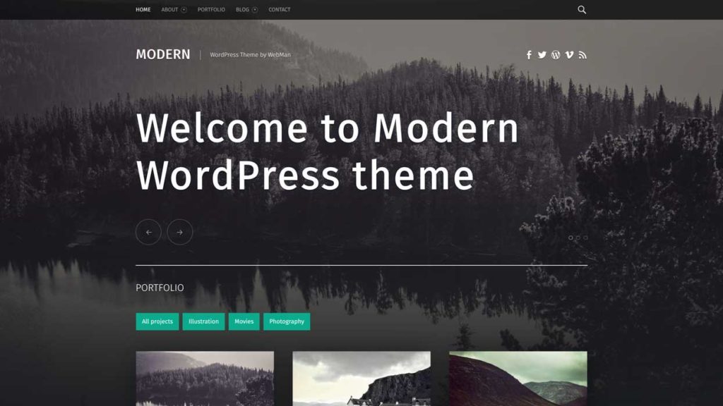 Modern theme