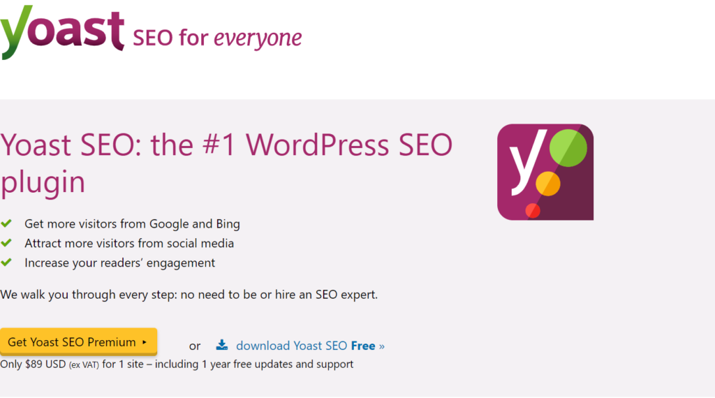 Yoast SEO - Wordpress SEO plugin to rank your website on google.