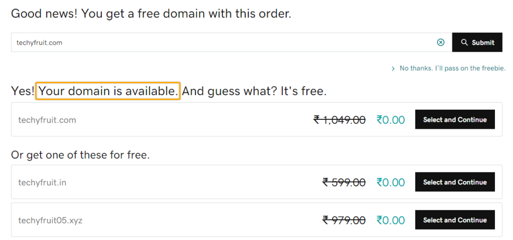 Domain is available for grabs