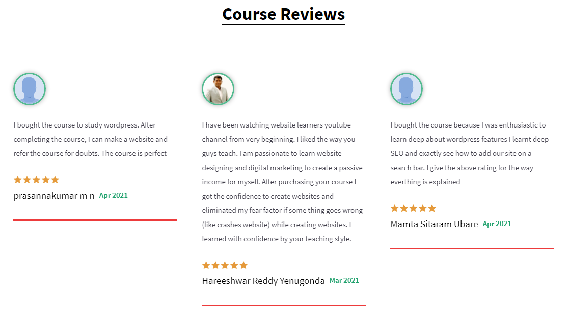 WordPress course review