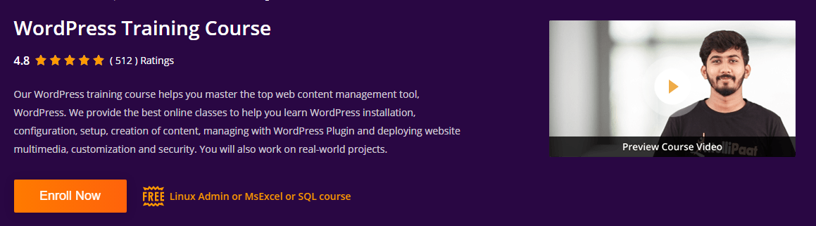 WordPress Training course Intellipaat