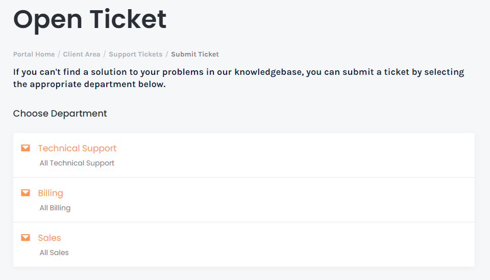 WebSpaceKit ticketing support system